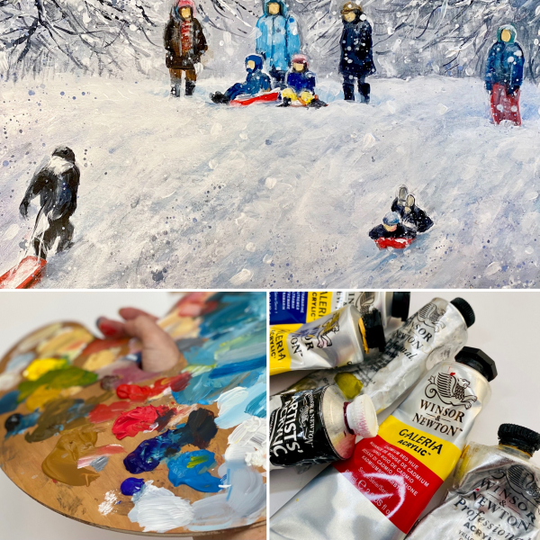 winterscapes acrylic painting course