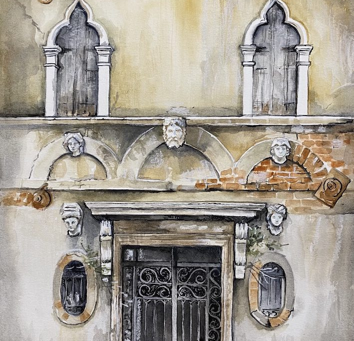 Architecture-Venice Watercolour - Architecture-Venice